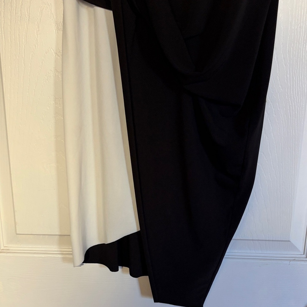 Zara W&B Collection Asymmetrical Draped Dress | EUC | Sz S - Picture 6 of 7